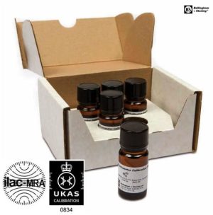 Etalons certifiés UKAS en indice de réfraction de haute précision