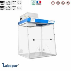 Hotte chimique de sécurité pour produits dangereux Trionyx Labopur - NF X 15-211 - Pr EN 17242