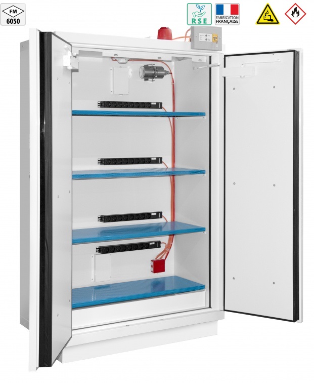 Armoire de sécurité pour le stockage de batteries au lithium TRIONYX – Image 3